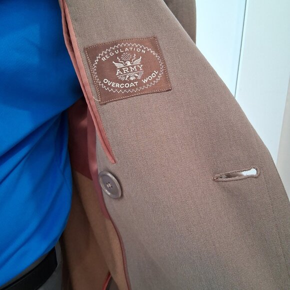 WOOL REGULATION ARMY OVERCOAT - Picture 8 of 12